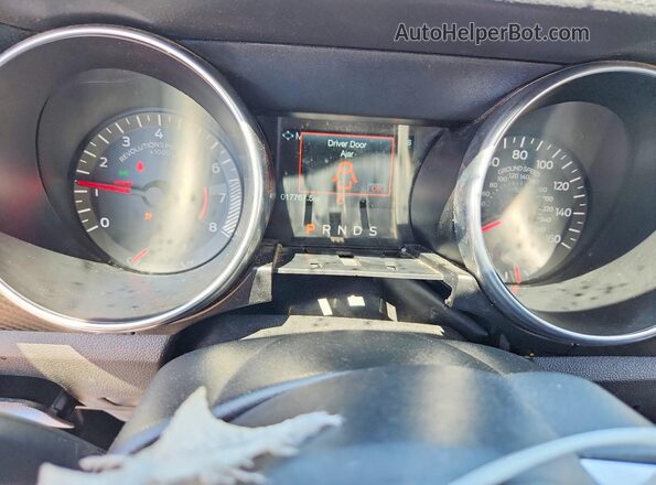 1FA6P8TH1M5139090 2021 FORD MUSTANG Синий Вид щитка приборов