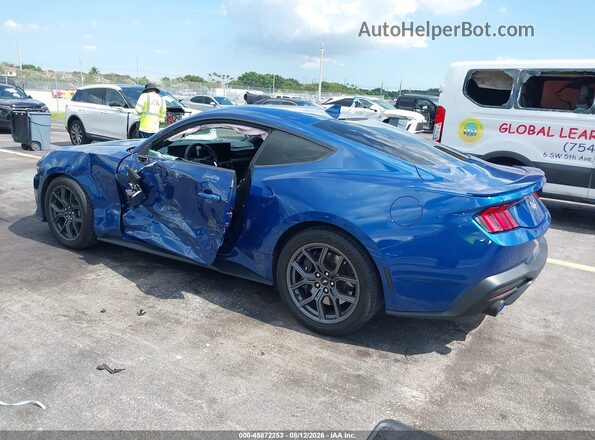 1FA6P8TH1R5110048 2024 FORD MUSTANG Blue Задня ліва чверть