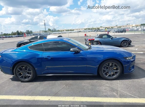 1FA6P8TH1R5110048 2024 FORD MUSTANG Blue Вид задньої частини салону