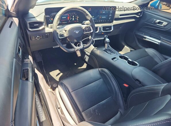 1FA6P8TH1S5100920 2025 FORD MUSTANG Blue Dashboard view