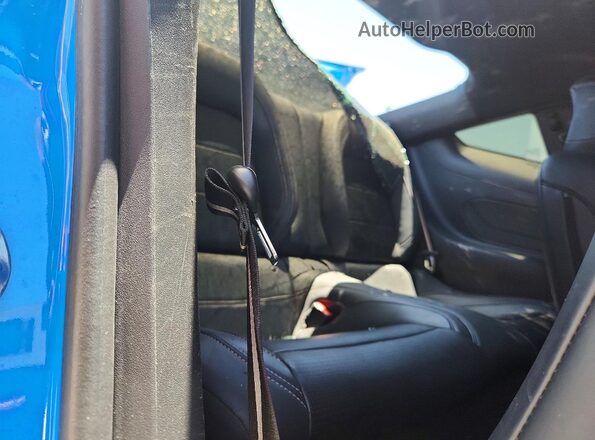 1FA6P8TH1S5100920 2025 FORD MUSTANG Blue Rear seats view