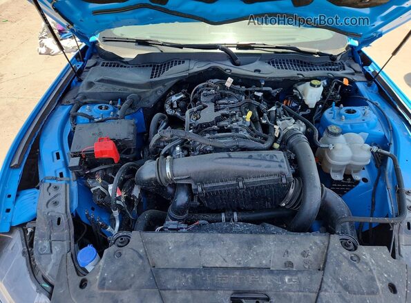 1FA6P8TH1S5100920 2025 FORD MUSTANG Blue Rear interior view