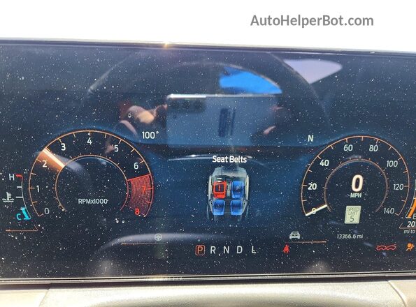 1FA6P8TH1S5100920 2025 FORD MUSTANG Blue Instrument cluster view