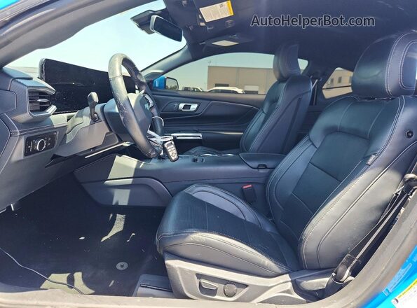 1FA6P8TH1S5100920 2025 FORD MUSTANG Blue Front interior view