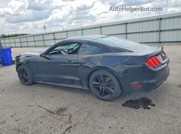 1FA6P8TH2G5218451 2016 FORD MUSTANG Black Trasero izquierdo