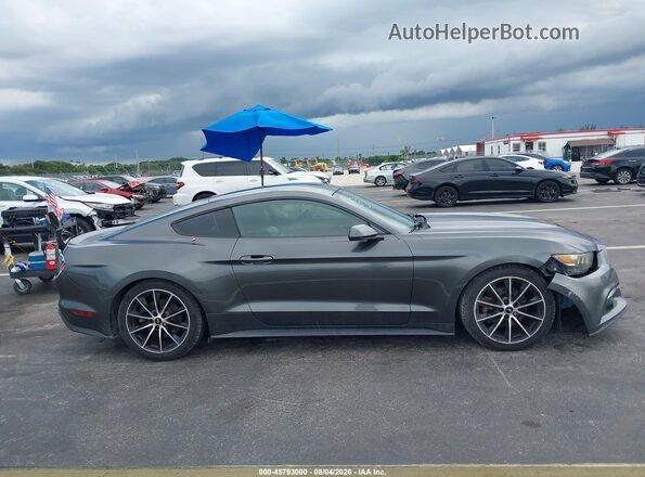 1FA6P8TH2G5271568 2016 FORD MUSTANG Gray Rear interior view