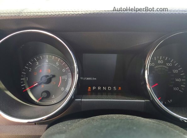 1FA6P8TH2G5321787 2016 FORD MUSTANG Красный Вид щитка приборов