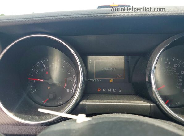 1FA6P8TH2H5249362 2017 FORD MUSTANG Blue Instrument cluster view