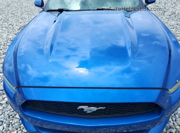 1FA6P8TH2H5249362 2017 FORD MUSTANG Blue Rear interior view
