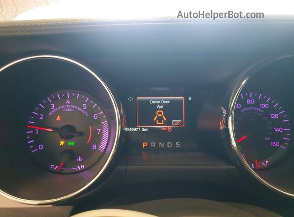1FA6P8TH2H5286928 2017 FORD MUSTANG Красный Вид щитка приборов