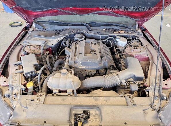 1FA6P8TH2H5286928 2017 FORD MUSTANG Красный Вид задней части салона