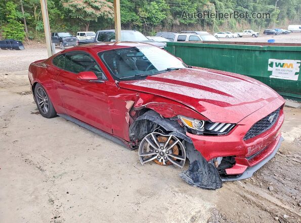 1FA6P8TH2H5332287 2017 FORD MUSTANG Красный Передняя правая четверть
