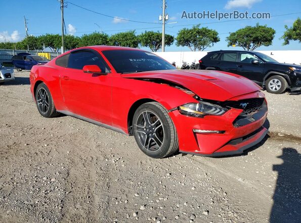 1FA6P8TH2J5107048 2018 FORD MUSTANG Red წინა მარჯვენა