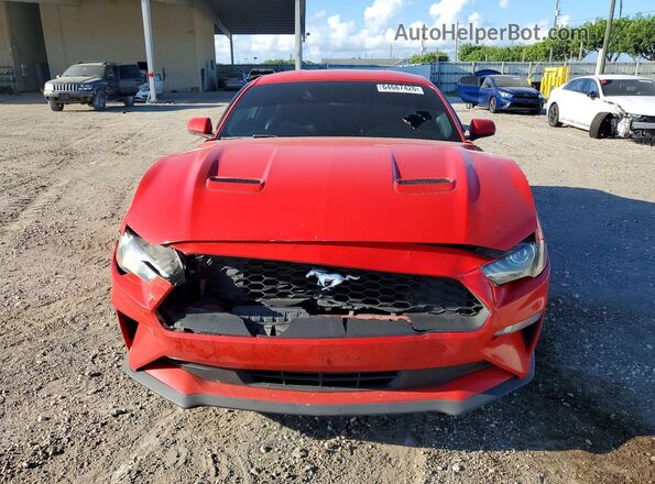 1FA6P8TH2J5107048 2018 FORD MUSTANG Red წინა ხედი