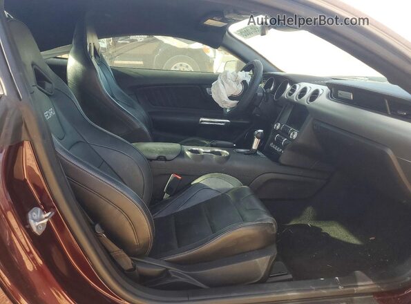 1FA6P8TH2J5131964 2018 FORD MUSTANG Maroon Rear seats view