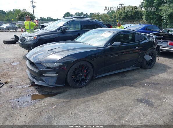 1FA6P8TH2J5174281 2018 FORD MUSTANG Black Передня ліва чверть