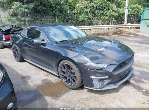 1FA6P8TH2J5174281 2018 FORD MUSTANG Black Вид задньої частини салону