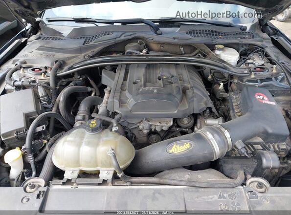 1FA6P8TH2J5174281 2018 FORD MUSTANG Black Вид ззаду