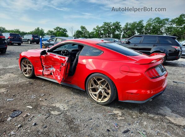 1FA6P8TH2K5108685 2019 FORD MUSTANG Красный Задняя левая четверть
