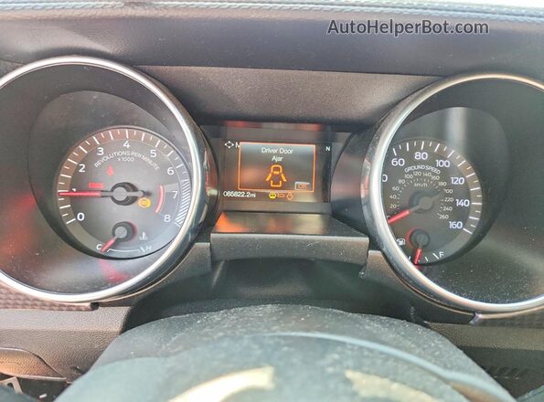 1FA6P8TH2K5108685 2019 FORD MUSTANG Красный Вид щитка приборов