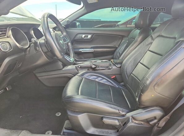 1FA6P8TH2K5117077 2019 FORD MUSTANG Black წინა პანელის ხედი
