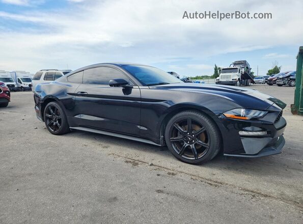 1FA6P8TH2K5117077 2019 FORD MUSTANG Black წინა ხედი