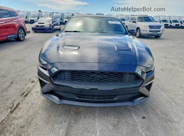 1FA6P8TH2K5117077 2019 FORD MUSTANG Black უკანა ხედი