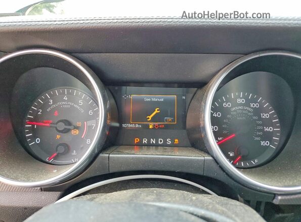 1FA6P8TH2K5200959 2019 FORD MUSTANG Black Widok zestawu wskaźników