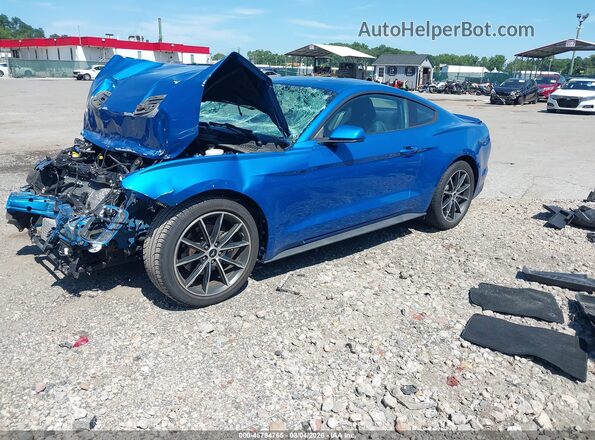 1FA6P8TH2K5201917 2019 FORD MUSTANG Blue Front left