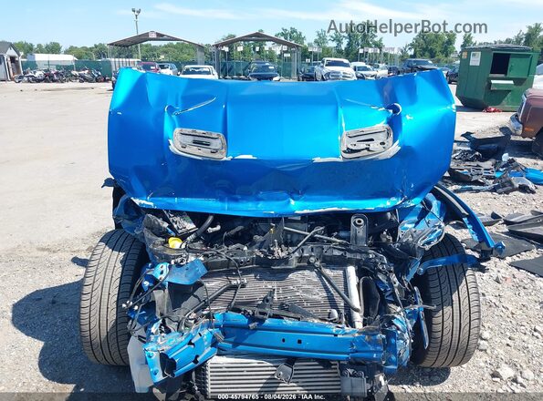 1FA6P8TH2K5201917 2019 FORD MUSTANG Blue Rear interior view