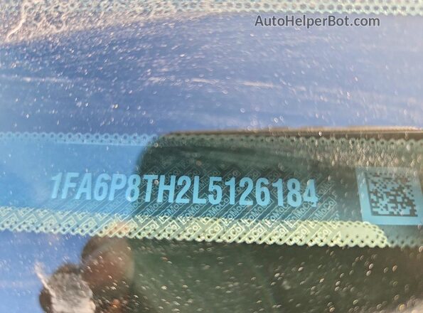 1FA6P8TH2L5126184 2020 FORD MUSTANG Серебряный Вид подкапотного пространства