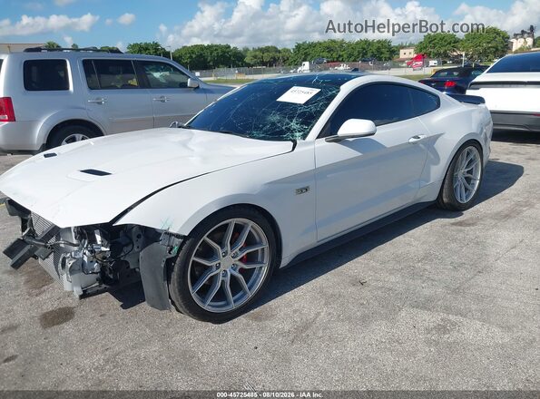 1FA6P8TH2L5183226 2020 FORD MUSTANG White Առջևի ձախ երեք քառորդ տեսարան