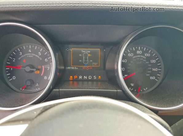 1FA6P8TH2N5100185 2022 FORD MUSTANG Серый Вид щитка приборов