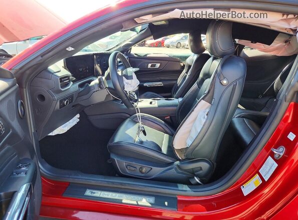 1FA6P8TH2R5117462 2024 FORD MUSTANG Red Вид салону спереду