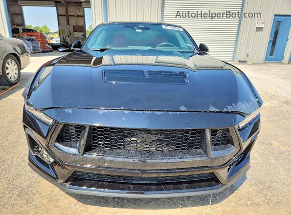 1FA6P8TH2R5137341 2024 FORD MUSTANG Black Դիմացի տեսք