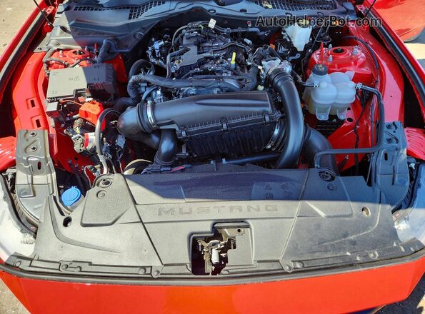 1FA6P8TH2T5107084 2026 FORD MUSTANG Red Vista interior trasera