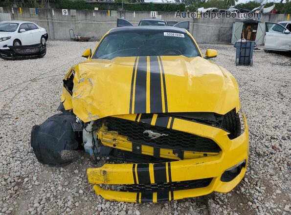 1FA6P8TH3G5265715 2016 FORD MUSTANG Yellow წინა ხედი