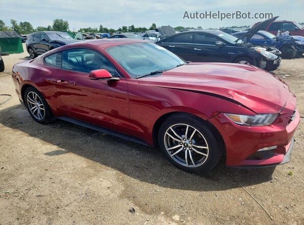 1FA6P8TH3G5288721 2016 FORD MUSTANG Burgundy Передня права чверть