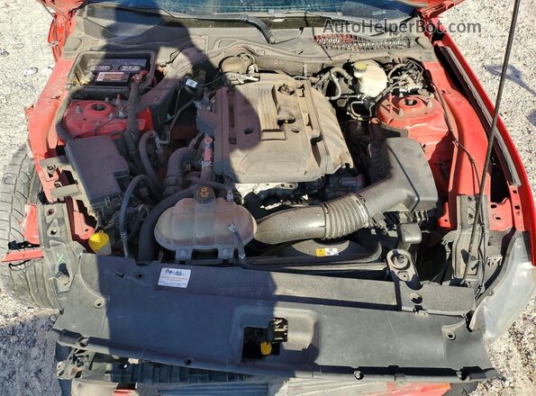 1FA6P8TH3H5213258 2017 FORD MUSTANG Red Widok wnętrza z tyłu