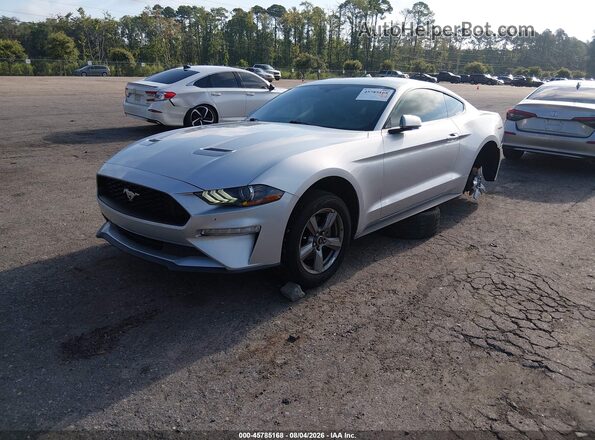 1FA6P8TH3J5102361 2018 FORD MUSTANG Silver Առջևի ձախ երեք քառորդ տեսարան