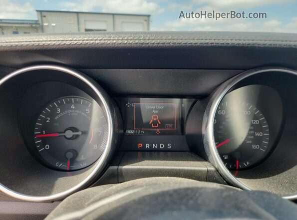 1FA6P8TH3J5120889 2018 FORD MUSTANG Серый Вид щитка приборов