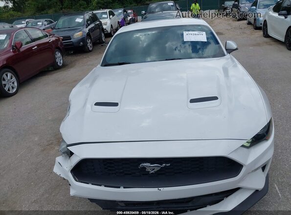 1FA6P8TH3J5163791 2018 FORD MUSTANG White უკანა სალონის ხედი