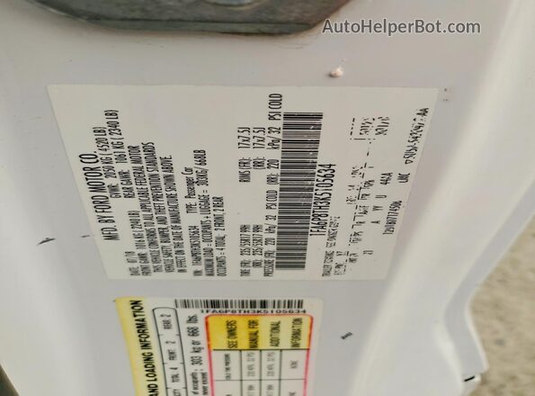 1FA6P8TH3K5105634 2019 FORD MUSTANG White Engine compartment view