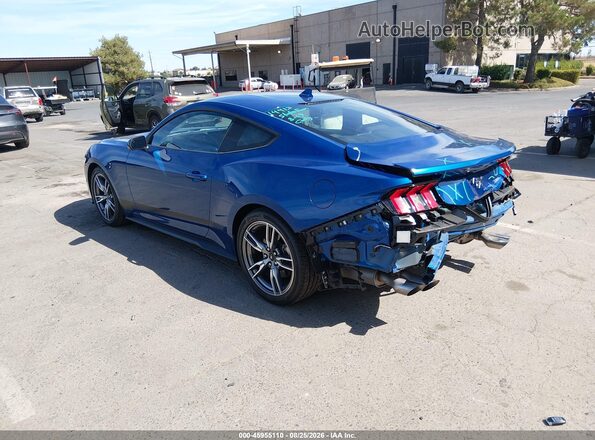 1FA6P8TH3R5136389 2024 FORD MUSTANG Blue Задня ліва чверть