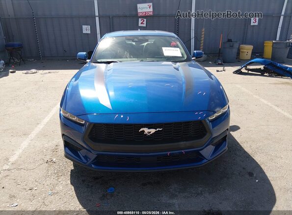 1FA6P8TH3R5136389 2024 FORD MUSTANG Blue Вид задньої частини салону