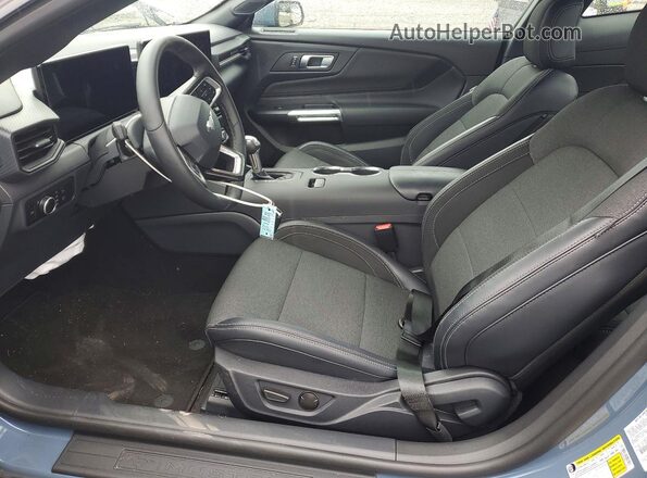 1FA6P8TH3S5131747 2025 FORD MUSTANG Charcoal Front interior view