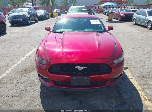 1FA6P8TH4G5261172 2016 FORD MUSTANG Red Vista del cuadro de instrumentos