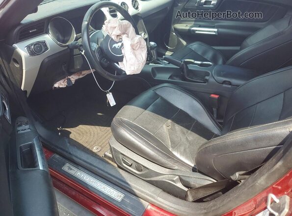 1FA6P8TH4G5275587 2016 FORD MUSTANG Red Dashboard view