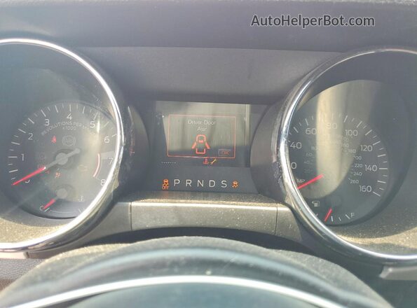 1FA6P8TH4G5275587 2016 FORD MUSTANG Red Instrument cluster view