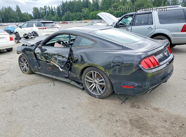 1FA6P8TH4H5219487 2017 FORD MUSTANG Black Trasero izquierdo